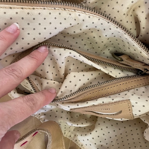 Lucky Penny Anthropologie Boho Leather Canvas Fringe Shoulder bag Hobo Cowgirl - Picture 6 of 7